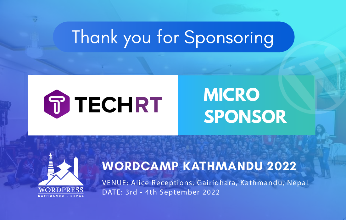 sponsor announcement TechRT