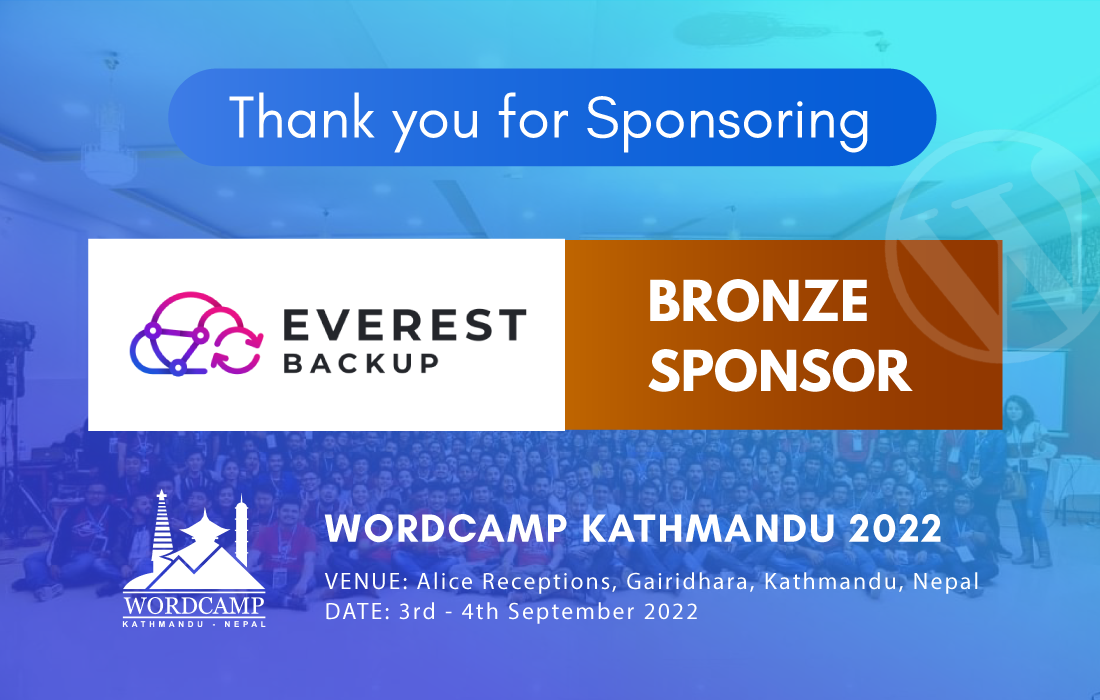 sponsor announcement Everest Backup