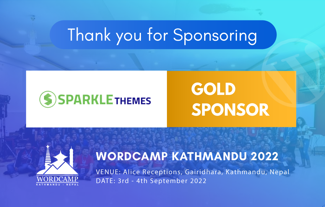 sponsor announcement sparkle themes