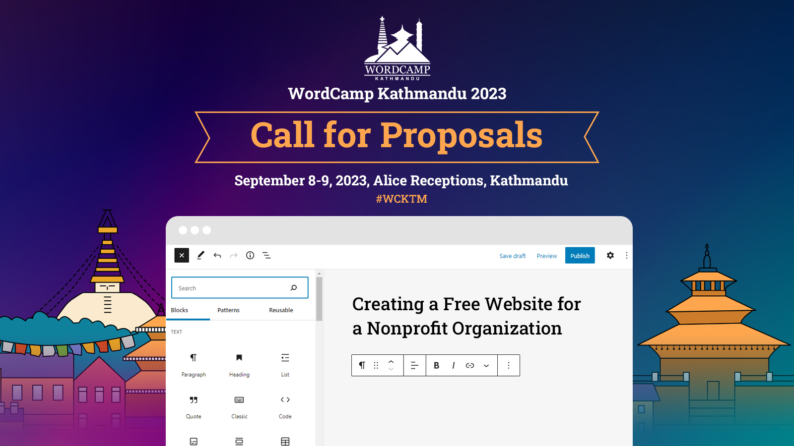 Call for Proposals – Free Website for a Nonprofit Organization (Closed)