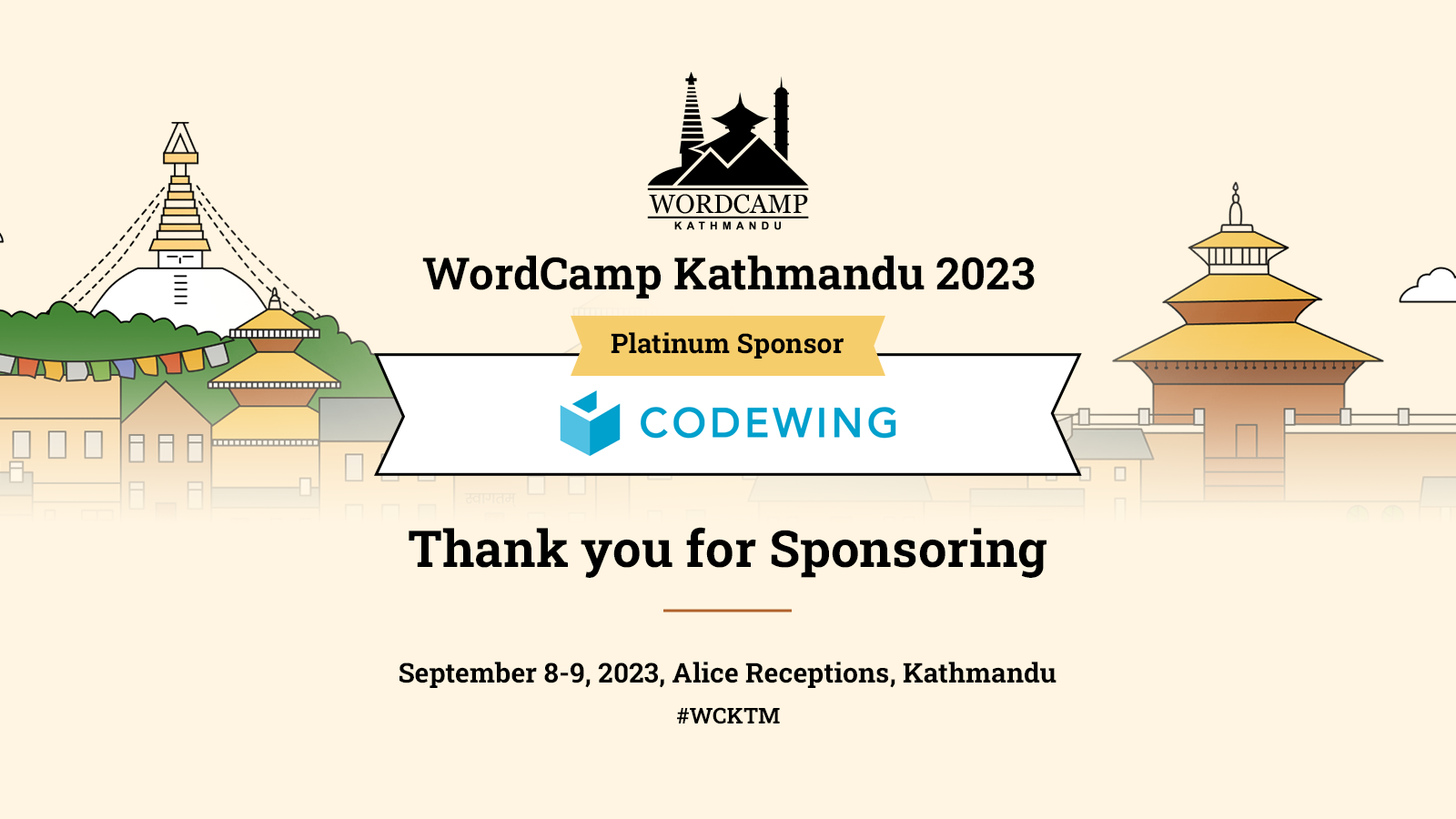 Thank you Codewing Solutions for sponsoring