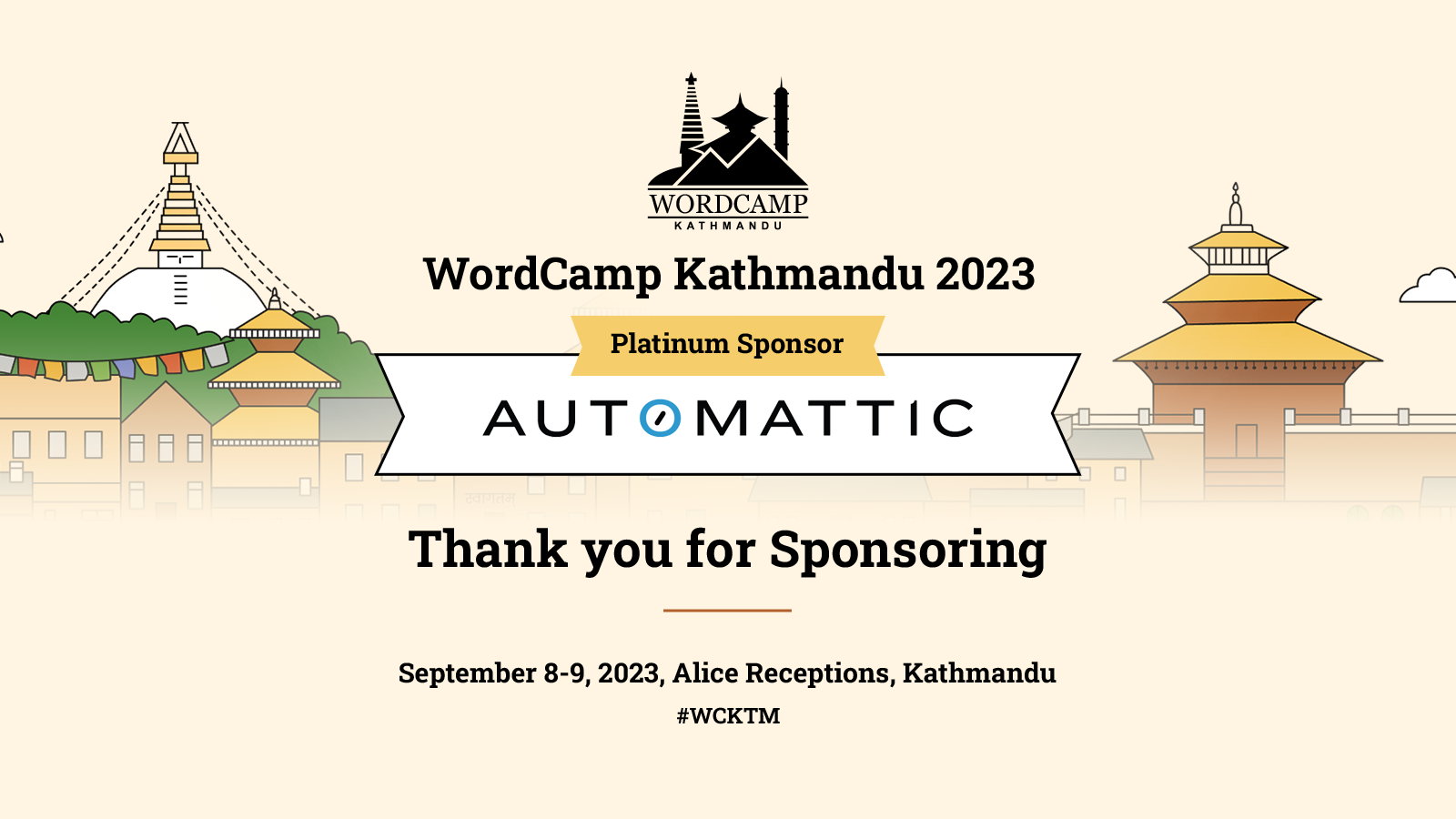 Thank you Automattic for sponsoring