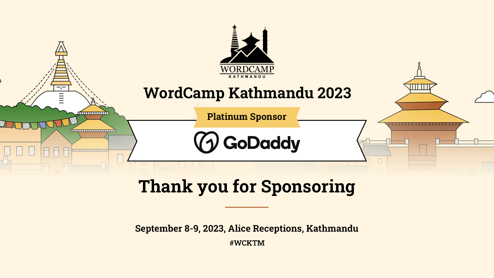 Thank you GoDaddy for sponsoring