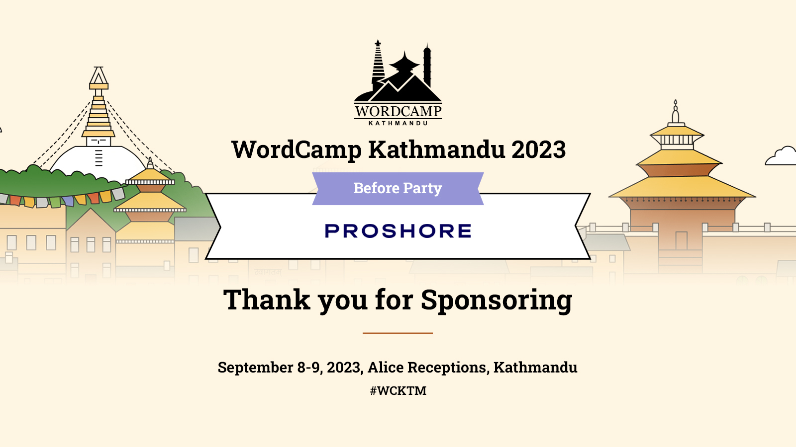Thank you Proshore for sponsoring