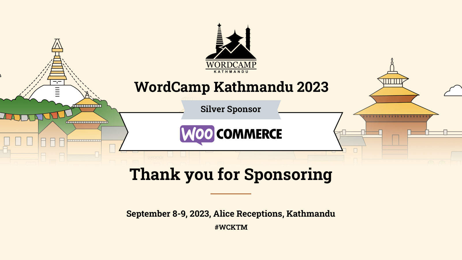 Thank you WooCommerce for sponsoring