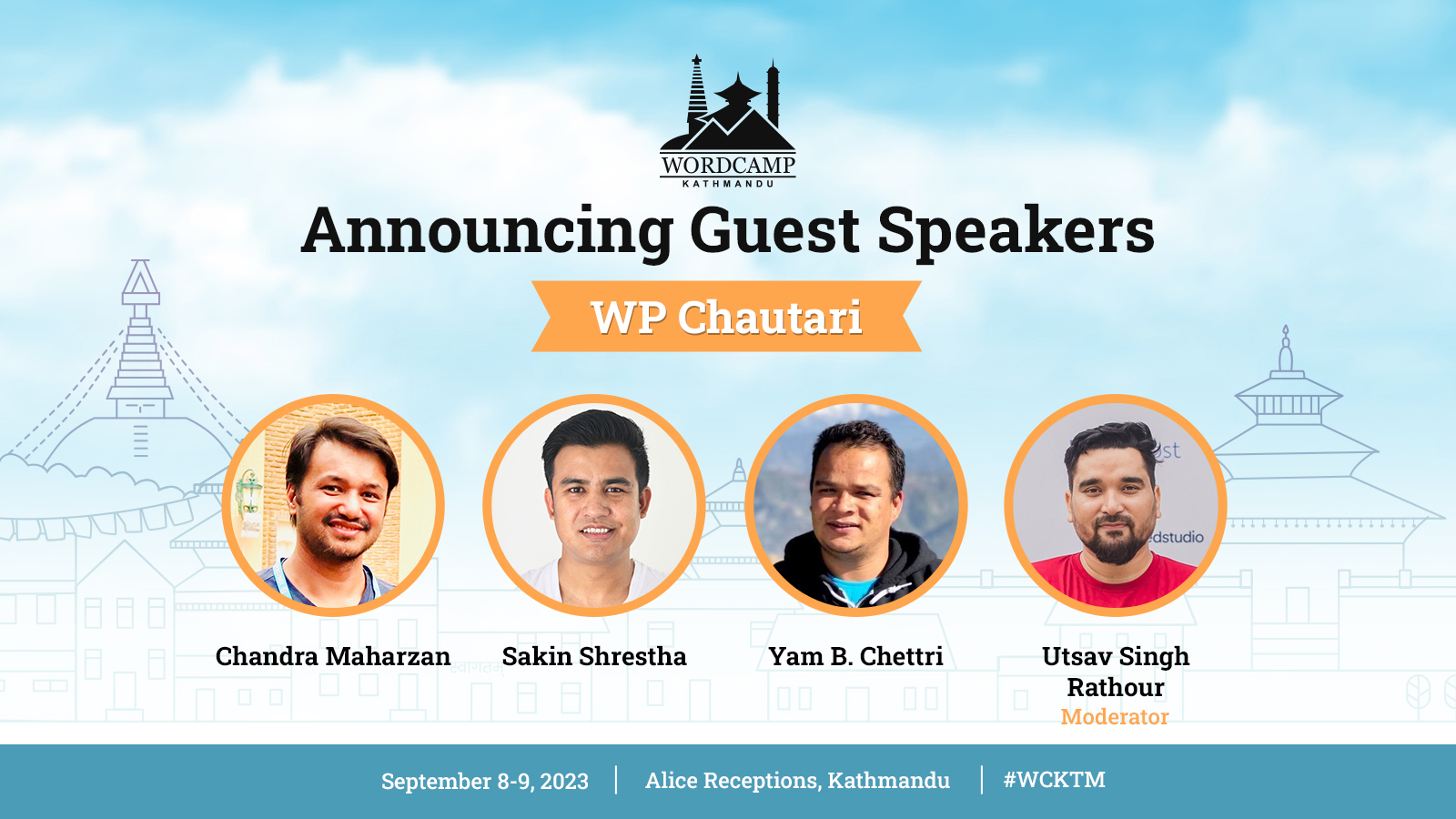 Guest Speakers for WP Chautari at WordCamp Kathmandu 2023