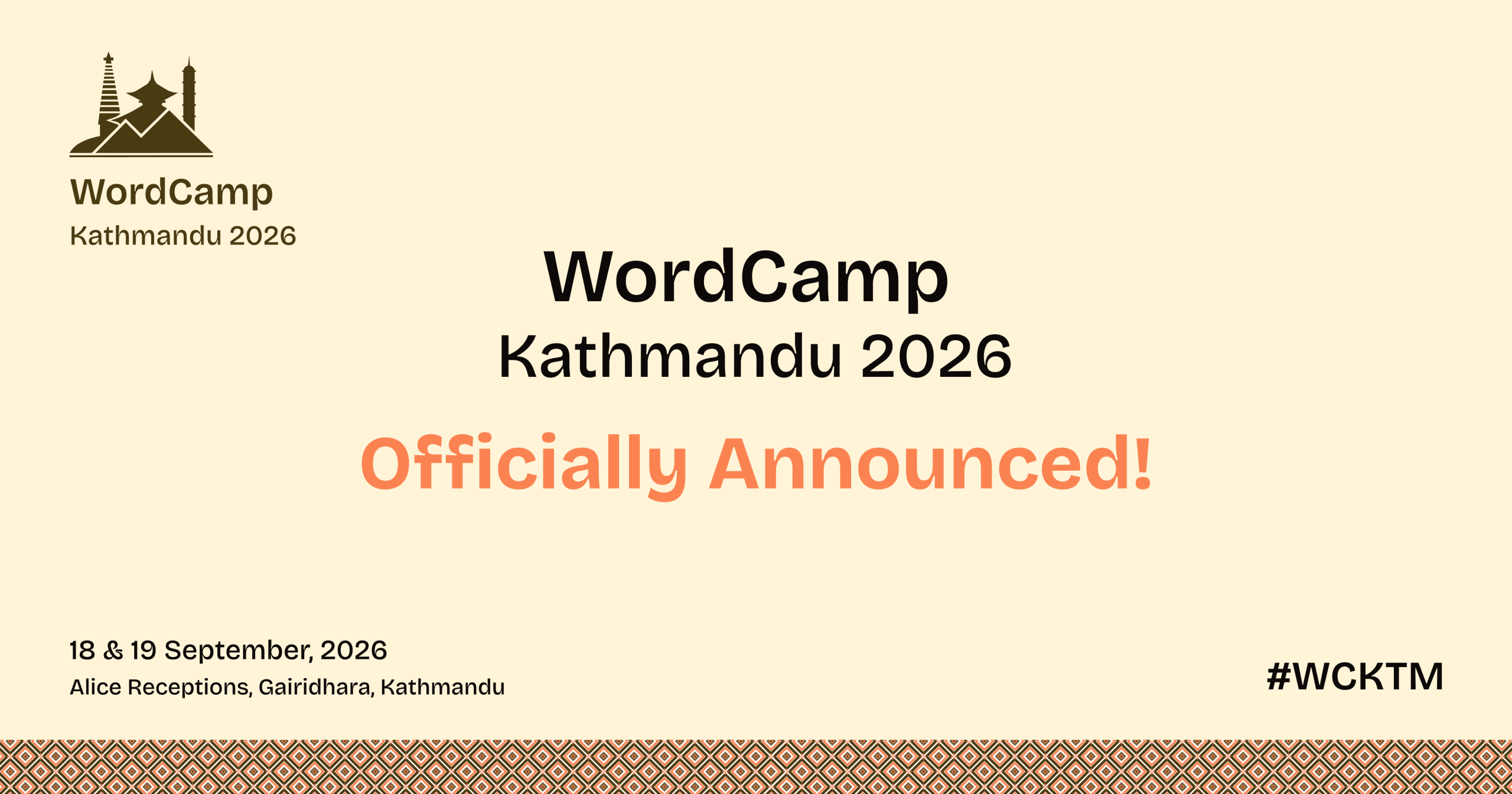 WordCamp Kathmandu 2026 is Officially Announced!