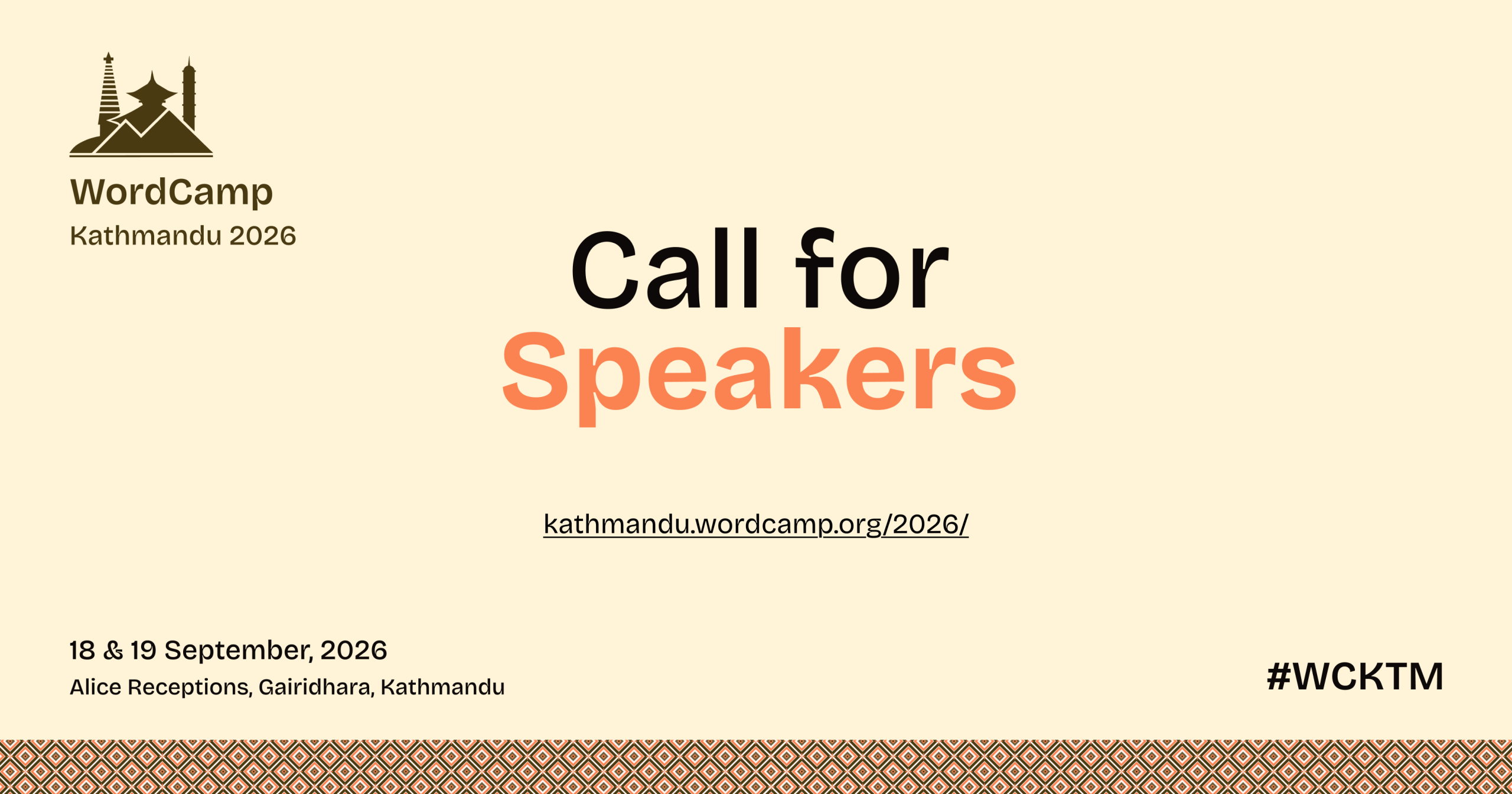 Your Voice Belongs on the WordCamp Kathmandu 2026 Stage
