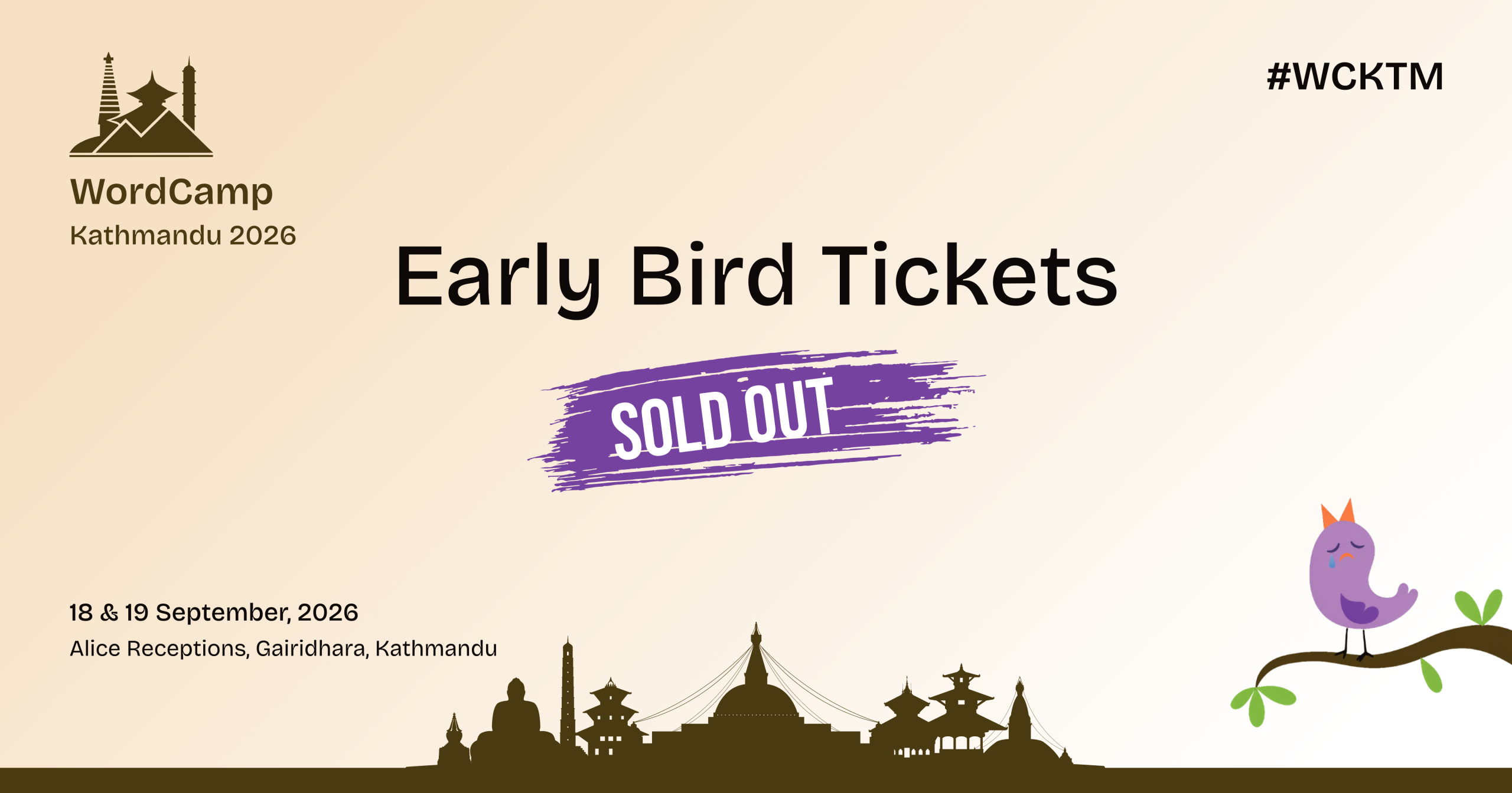 early bird tickets sold out