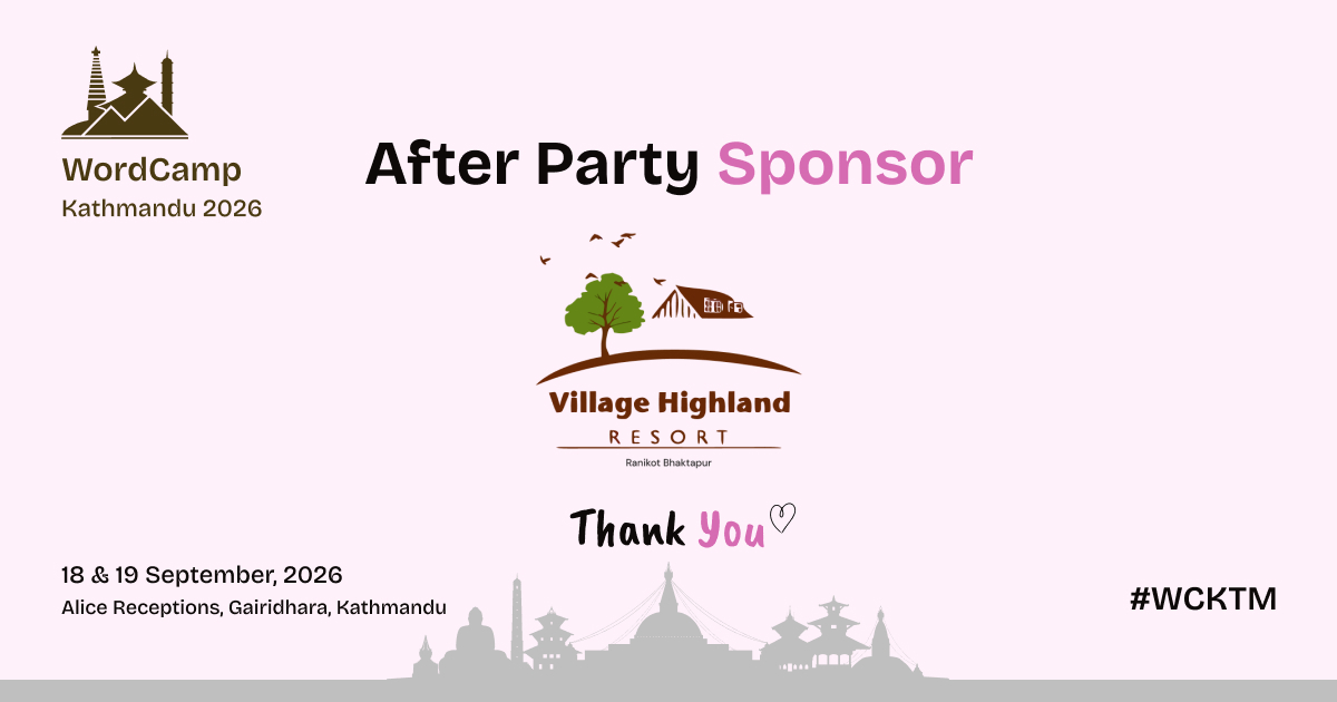 after party sponsor village highland resort