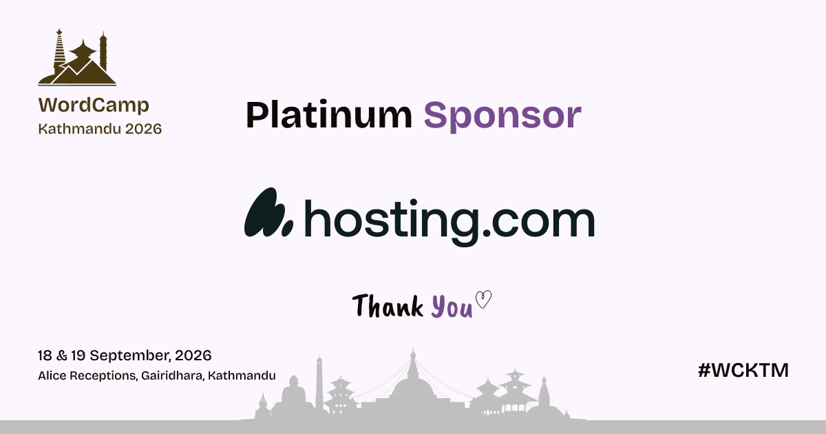 Thank You, Hosting.com: Our Platinum Sponsor!