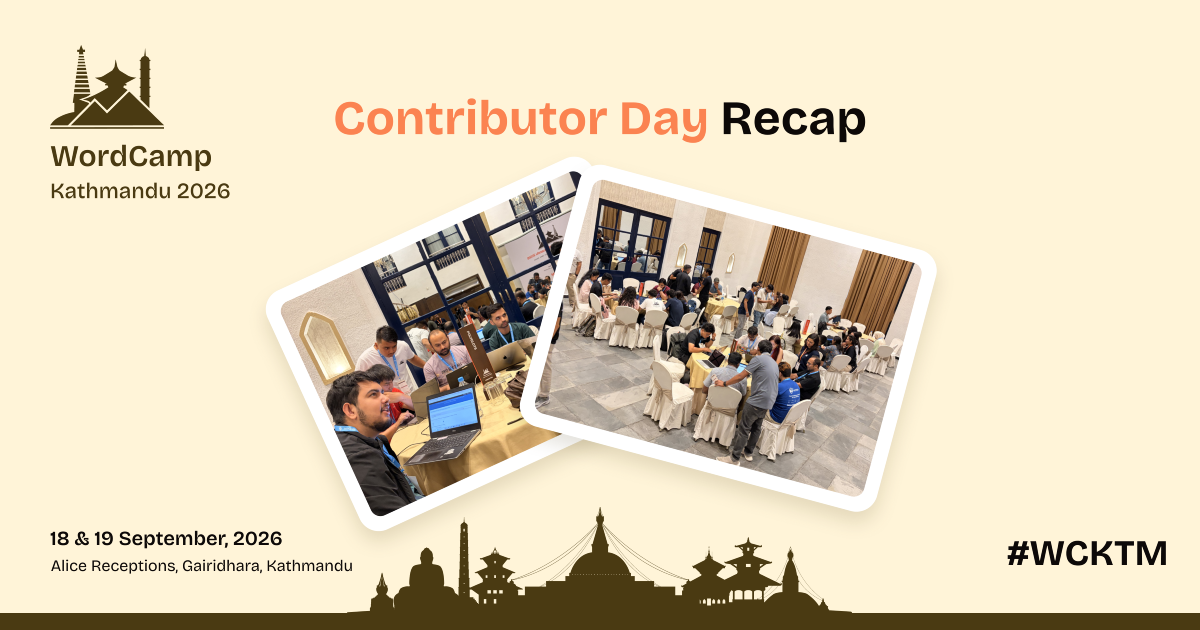 Contributor Day Recap